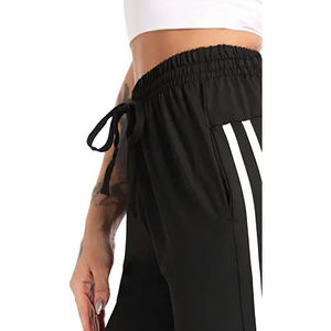 กางเกงวิ่งลายทางสำหรับผู้หญิง,กางเกงวิ่งลายแถบความต้องการของลูกค้าดีไซน์ใหม่ล่าสุดชุดกีฬาลำลอง - Product Image 6