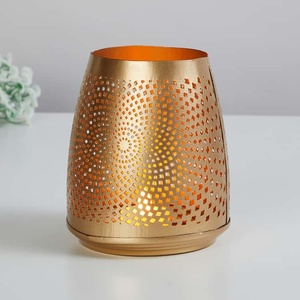 Best Quality Metal Lantern <b>Table</b> Top Centerpiece <b>Christmas</b> <b>Decoration</b> Gold Finishing Eco-Friendly Handmade Modern Design - Product Image 2