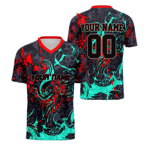 Uniformes de Fútbol Sublimados y Bordados de la Mejor Calidad al Por Mayor, Estilo Nuevo, Precio Económico, Transpirables, Ligeros, Servicio OEM - Product Image 6