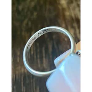 Navajo Handmade Kingman Turquoise & Sterling <b>Silver</b> <b>Statement</b> <b>Ring</b> Size 5.5 Gemstone Inlay with Natural Stone Everyday Wear - Product Image 5