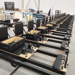 Equipo de fitness multifuncional, reformador de Pilates pintado de madera de arce y roble para aplicaciones de yoga y cuerpo, - Product Image 6