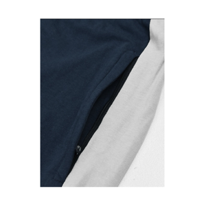 กางเกงผ้าย้อมสีเทาสีน้ำเงินยืดได้แบบคลาสสิกสำหรับผู้ชายกางเกงเอวระดับกลางมีสไตล์ย้อมสีธรรมดา - Product Image 4