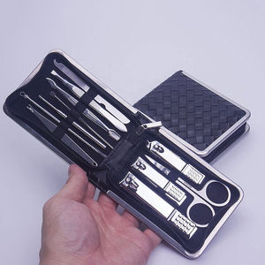Premium <b>Professional</b> Hand Foot Grooming <b>Nail</b> Care Manicure Pedicure <b>Kit</b> 4-in-1 Stainless Steel <b>Nail</b> Clipper Single Spring Bag - Product Image 5