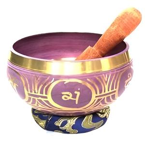 Cuenco de Metal hecho a mano para cantar, cuenco para cantar curativo para el cuerpo para meditación, del fabricante indio, cuenco para cantar de estilo tibetano - Product Image 3