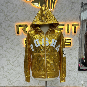 Sweat à capuche zippé en polaire pour homme, style streetwear, avec fermeture éclair, orné de strass, délavé à l'acide et effet vintage, coupe parfaite, meilleur matériau - Product Image 1