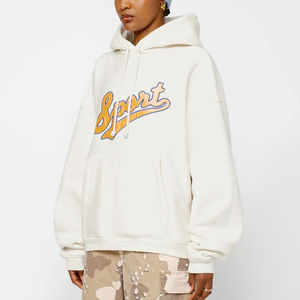 Sweat à capuche en coton PULLOVER grande taille 500gsm French Terry/coton polaire tricot solide printemps impression personnalisée broderie à capuche - Product Image 6