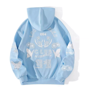 Sweat à capuche personnalisé pour homme en molleton de coton respirant et écologique, imprimé sur toute la surface, de haute qualité, thermique, avec logo uni - Product Image 2