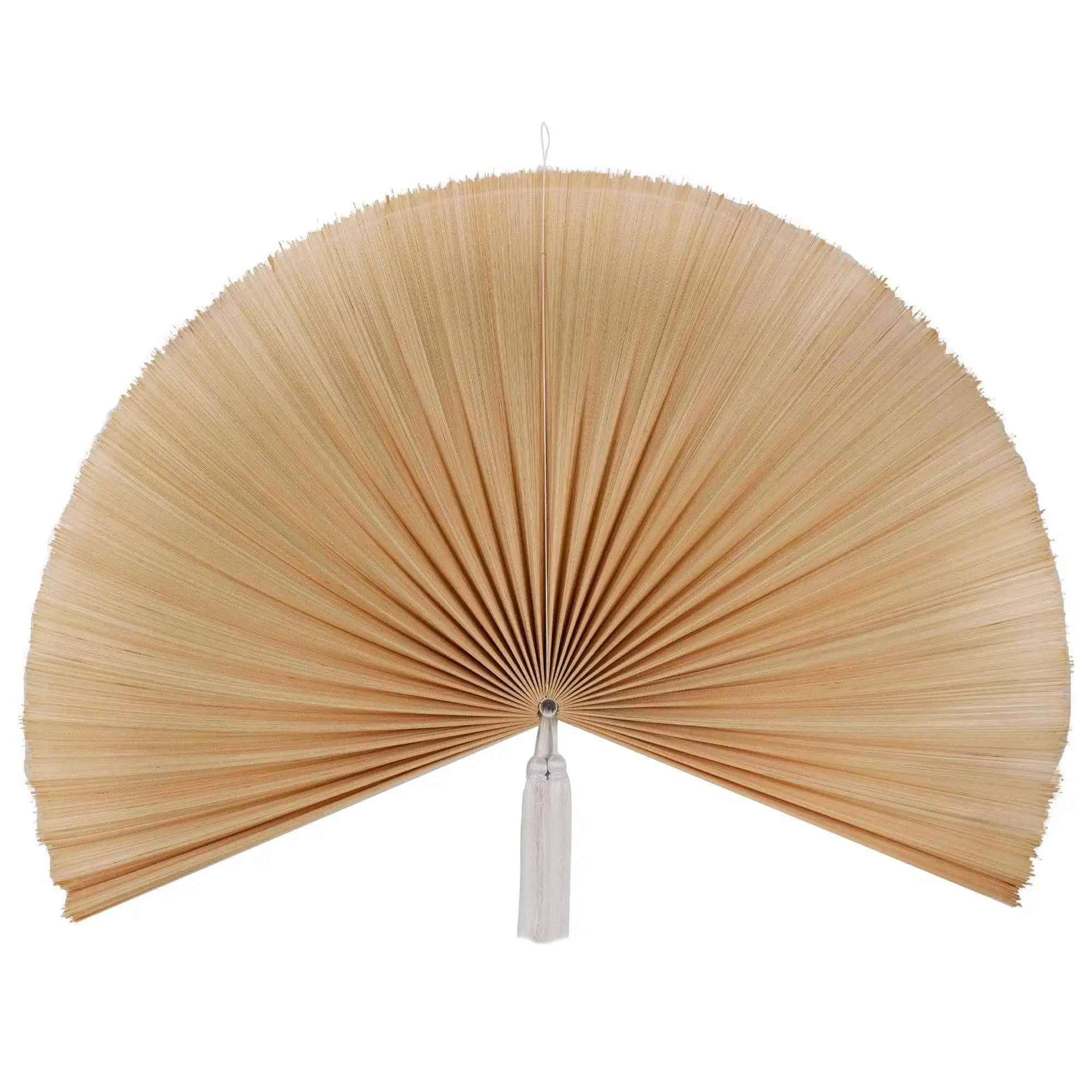En kaliteli özel Logo baskı bambu palmiye el fan el yapımı
