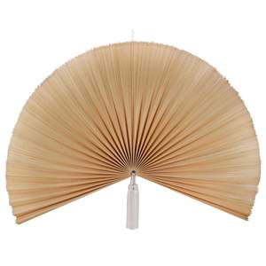 Éventail en bambou fait à la main, Logo personnalisé de qualité supérieure, 7 unités - Product Image 1