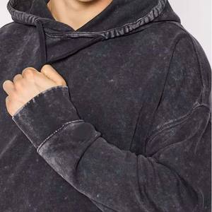 OEM último diseño sudaderas con capucha sudaderas bordado pulóver estilo ácido lavado Vintage 100% algodón Streetwear sudaderas con capucha básicas - Product Image 5