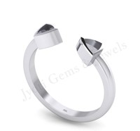 Gute Qualität Sterling Silber Damen verstellbare Muttermilch Lünette Ring 14 Karat vergoldet Billionen 5mm Band zum Jubiläum