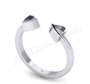 Anillo de bisel de leche materna ajustable para mujer de Plata de Ley 925 de buena calidad Banda de 5mm de trillón chapado en oro de 14 quilates para aniversario - Product Image 5
