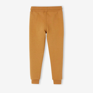 Street Style Jogger Pants Brown Color Cotton Polyester Made Comfortable Kids <b>Trousers</b> With Elastic Waste And <b>Drawstring</b> Closure - Product Image 2