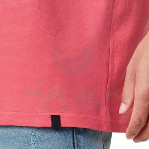 เสื้อยืดคอกลมสำหรับผู้ชายผ้าฝ้ายอัด100% ป้องกันการเกิดขน - Product Image 5