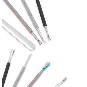 Puntas afiladas, empujador de uñas para cutículas, herramientas de arte para esmalte de uñas de acero inoxidable, empujador de uñas para cutículas hecho en Pakistán CE ISO - Product Image 3