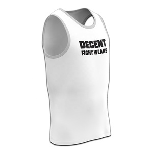Débardeur de boxe sublimé 100% polyester, coupe ajustée, offrant des graphismes de qualité supérieure sur la poitrine, respirant et à séchage rapide - Product Image 3