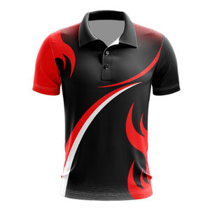 Camiseta Polo personalizada con estampado completo de poliéster de secado rápido con logotipo bordado personalizado, camiseta de tenis, bolos, golf, camiseta polo para hombre - Product Image 1