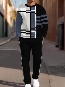 À la mode hiver sweats à capuche survêtement décontracté Sport pantalon fermeture éclair survêtement ensemble Streetwear survêtement deux pièces ensembles hommes 100% coton - Product Image 2