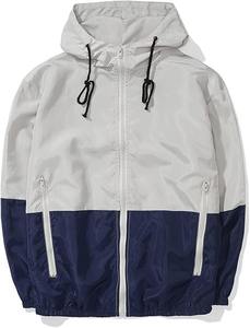 Chaqueta cortavientos a prueba de viento impermeable frontal de camuflaje con revestimiento ligero Unisex, ropa deportiva informal verde oliva para exteriores - Product Image 2