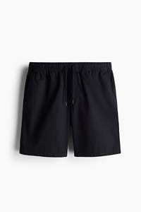 กางเกงขาสั้นสีเบจผ้าคอตตอน100% คุณภาพสูงแบบลำลองสำหรับผู้ชายกางเกงขาสั้นผ้ายืดเอวเชือกผูกเอวในแนวทแยง - Product Image 6