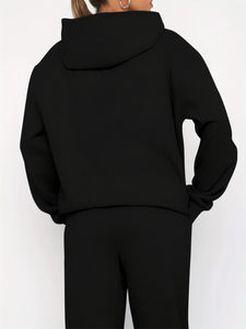 ชุดวอร์มผ้าฝ้ายโพลีเอสเตอร์สำหรับผู้ชายและผู้หญิง OEM ออกแบบได้ตามที่ต้องการ - Product Image 3