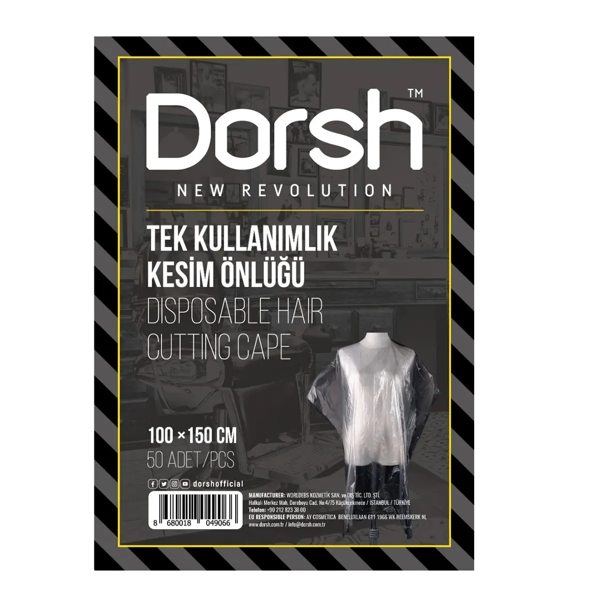 DORSH قص الشعر المتاح 50 قطعة حلاقة صالونات التجميل عالية الجودة-من تركيا