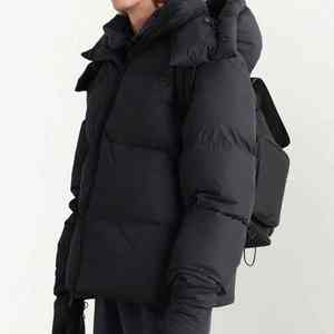 Veste en duvet personnalisée de haute qualité Veste en duvet à capuche pour hommes Veste à manches longues pour hommes grande taille d'extérieur d'hiver - Product Image 3
