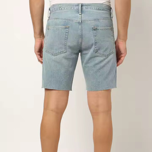 <b>High</b> Quality Women's Casual Straight <b>Jeans</b> <b>Shorts</b> Mid <b>Waist</b> Raw Hem Cotton Denim <b>High</b> <b>Waist</b> <b>Shorts</b> for Summer - Product Image 6