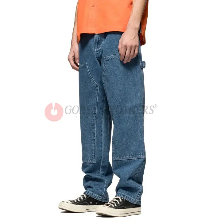 High Quality Men's Denim Work Jean Pants Casual Custom Fashion Skinny Denim Trousers