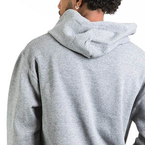 Sudadera con capucha bordada de Hip Hop pesada personalizada 100%, forro polar OEM con material de poliéster/algodón teñido liso para invierno - Product Image 6