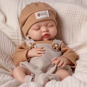 Muñecas Reborn Babeside <span class=keywords><strong>Nancy</strong></span> de 16 Pulgadas, Muñeca Realista de Silicona de Cuerpo Completo, Juguete Suave, Mini Juguete, Muñeca Bebé Niña Dormida para Venta al por Mayor OEM - Product Image 3