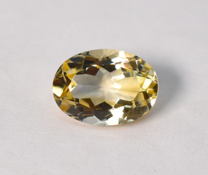 5.96 CT Natural light pale <b>Citrine</b> Loose Stone Oval Shape Faceted <b>Citrine</b> Gemstone 14X10X7 mm - Product Image 5