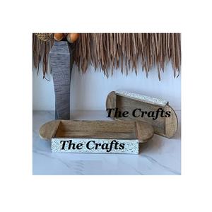 Le plus nouveau plateau de service martelé d'acier inoxydable de conception avec des poignées ensemble de deux plateaux de vaisselle de couleur argentée - Product Image 6