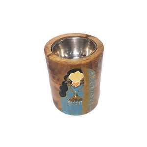 Quemador de incienso Bakhoor Mubakhara de diseño árabe de Venta caliente incrustaciones de perlas madre acabado de madera de nogal para uso religioso - Product Image 4