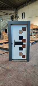 ABSDOOR VELTRA Usine directe Porte d'entrée en acier inoxydable haute performance Isolation thermique Sécurité maximale Conception postmoderne - Product Image 2