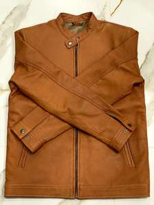 Chaqueta de Cuero para Hombre con Logotipo de Marca Moderna, Cuello Alto, Tela de Lona, Impermeable, Transpirable, Invierno, Calidad Confiable, la Más Demandada - Product Image 5