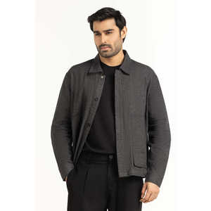 Chaquetas Casuales Vintage de Otoño, Talla XL, de Lana y Poliéster, Cuello Alto, Cierre de Cremallera, Modelo MN-JKT-WS25-056, Corte Regular - Product Image 5