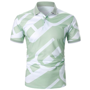 Sublimation personnalisée logo vêtements d'été Polo design personnalisé T-shirts spandex manches courtes blanc t-shirts unis hommes - Product Image 1