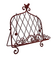 Support de livre de cuisine pliable en fer noir de 6 pouces, design moderne et écologique pour la maison et la restauration