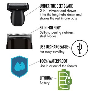 Tondeuse tout-en-un pour le corps et la barbe avec lame en céramique - Product Image 4