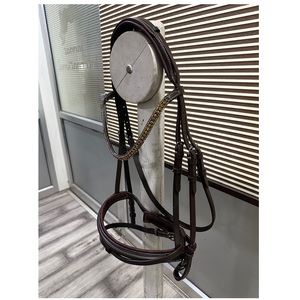 Excellent Quality Soft Padded Equestrian Horse Bridle with stone chain for Safe and Comfortable Horse Riding - Product Image 4