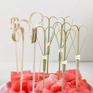 Productos calientes-Brochetas de bambú natural ecológicas Herramientas de barbacoa desechables antiadherentes, palitos de kebab, pinchos para frutas - Product Image 3