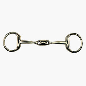 Caballo ecuestre Bradoon Propósito Cómodo anillo suelto Snaffle Acero inoxidable boca de caballo bits Inglés bit - Product Image 5