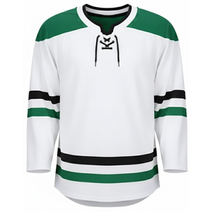 Camiseta de Hockey sobre Hielo Sublimada Personalizada, Transpirable, Unisex, con Parches, Uniforme de Hockey al por Mayor, Camiseta Lisa - Product Image 2