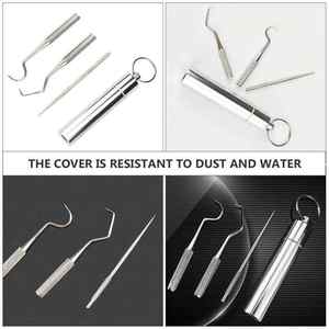 Ensemble d'ostéotomes dentaires en acier inoxydable de haute qualité, pointes droites et courbes pour l'écartement des os, avec marteau manuel Mead - Product Image 4