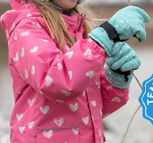 Gants de course unisexes de la mode canadienne Gants de ski isolés d'hiver pour enfants en plein air, neige, randonnée, design imprimé - Product Image 5