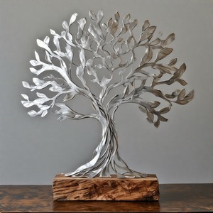 LeafLoom EternaBloom, escultura de árbol de Metal decorativa hecha a mano para el hogar y la Oficina - Product Image 5