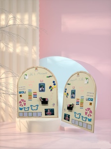 <span class=keywords><strong>Tableau</strong></span> magnétique créatif en bois pour enfants, <span class=keywords><strong>à</strong></span> <span class=keywords><strong>accrocher</strong></span> <span class=keywords><strong>au</strong></span> <span class=keywords><strong>mur</strong></span>, jouet éducatif d'apprentissage précoce, Montessori - Product Image 5