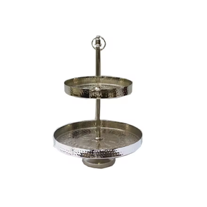 ที่วางเค้กโลหะตกแต่งบ้านโรงแรมร้านอาหารอุปกรณ์จัดแสดงขนมหวานงานแต่งงานทำจากโลหะออกแบบได้ตามต้องการล่าสุด - Product Image 3