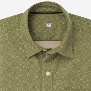 Camisas de manga corta impresas para hombre con ajuste personalizado con etiqueta de logotipo bordado personalizado y opciones de embalaje promocional - Product Image 2